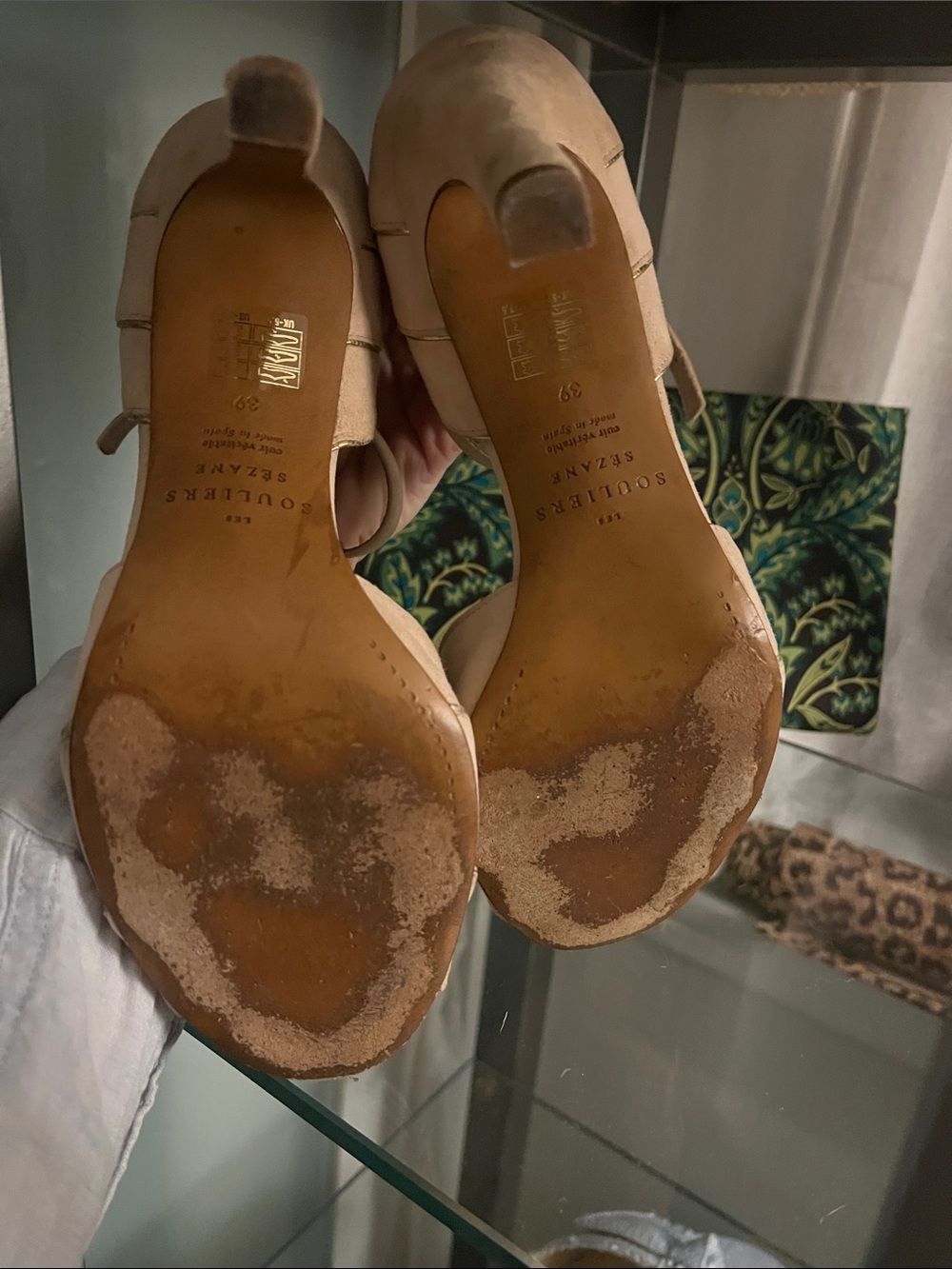 Sezane Talons dorés Size 39 or 8.5 - Picture 5 of 7